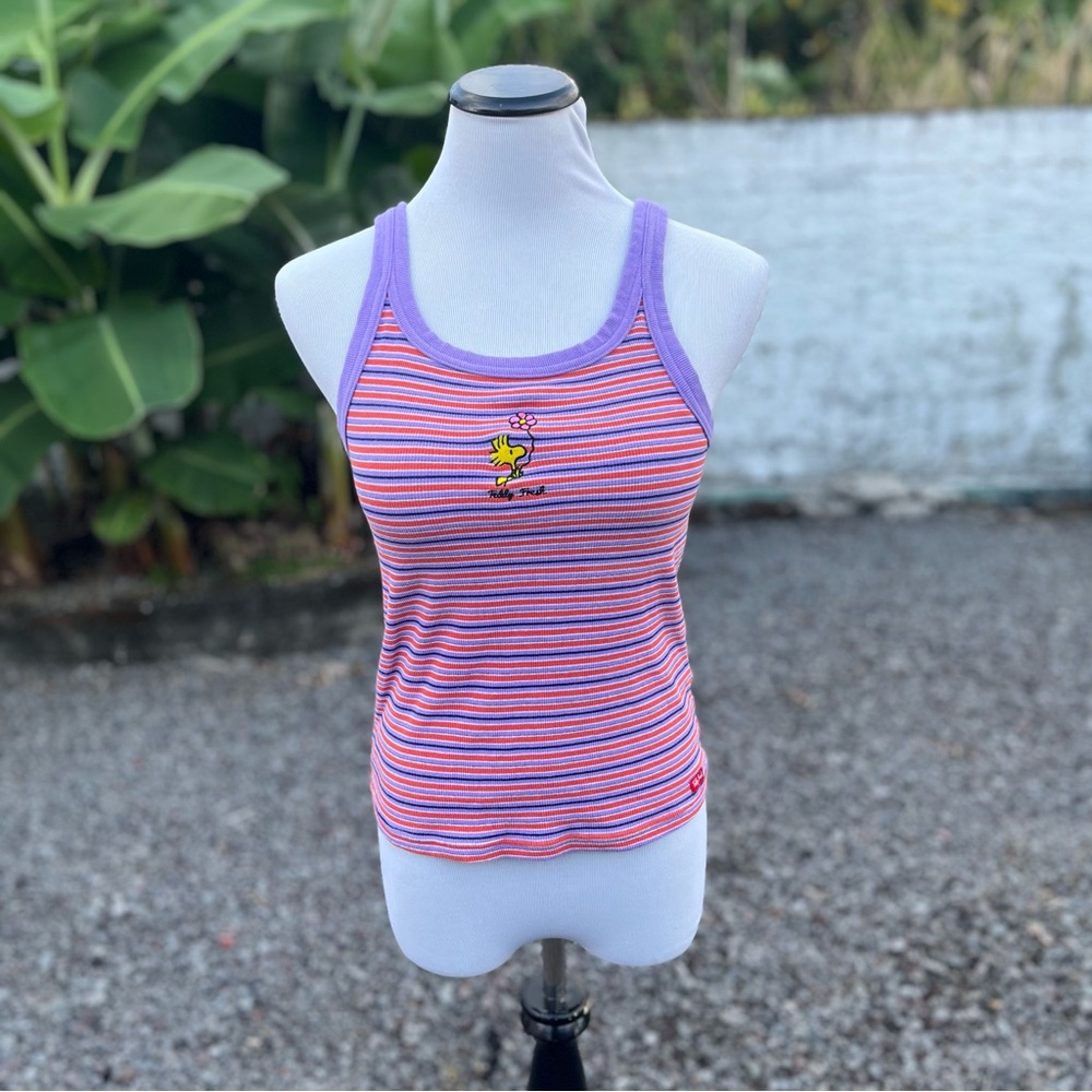 Teddy Fresh x Peanuts Woodstock Striped Tank Top